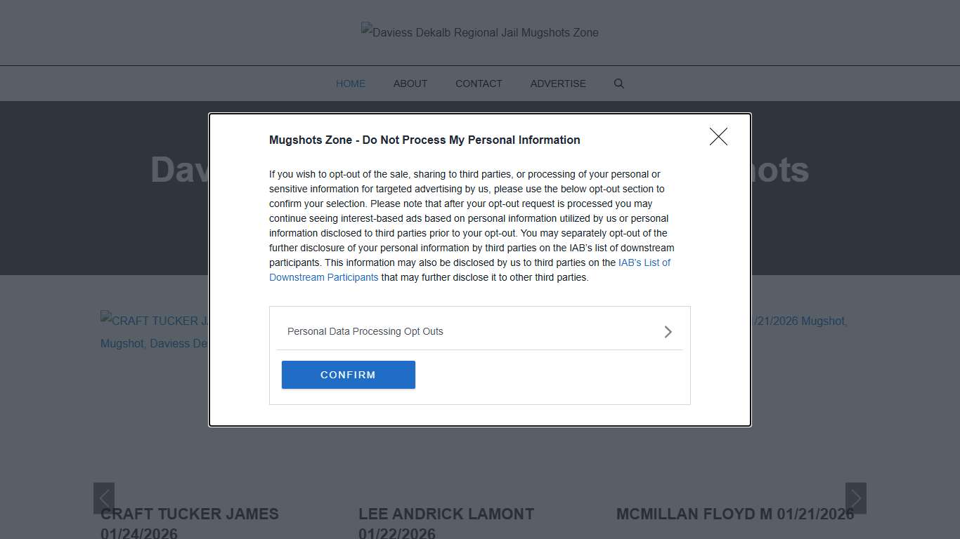 Daviess Dekalb Regional Jail Mugshots Zone