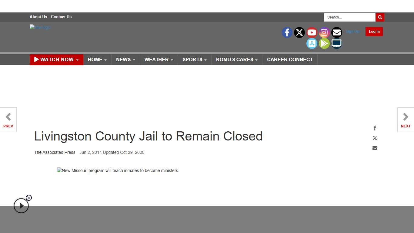 Livingston County Jail to Remain Closed News komu.com